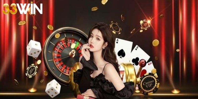 Roulette của sảnh cược casino 33win tạo nên không khí náo nhiệt